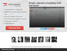 Tablet Screenshot of boomerangcalendar.com